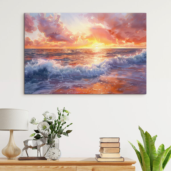 Apus de soare peste ocean Tablouri Apus de soare peste ocean