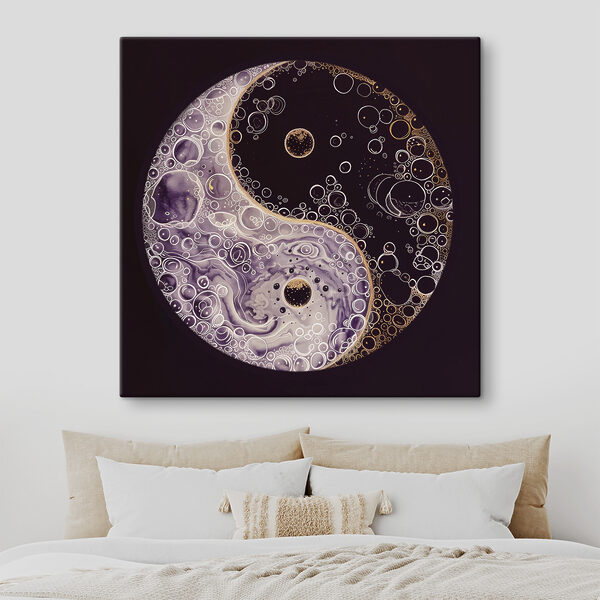 Simbol yin yang cu bule Tablouri Simbol yin yang cu bule