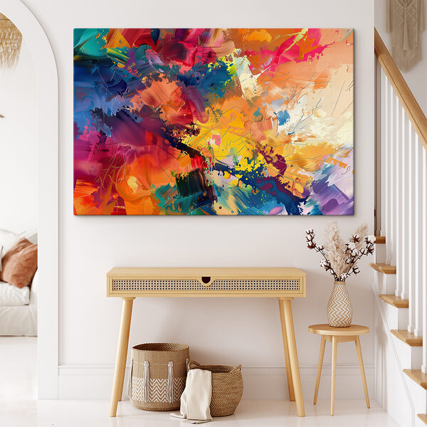 Tablouri Tablouri Artă abstractă vibrantă în mișcare. (SKU: s38619)