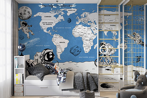 Fototapet Fototapet Desenul unei persoane care merge pe bicicletă (SKU: w00473v1)