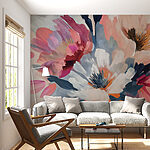 Fototapet Colorat abstract floral pictura flori.