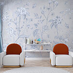 Fototapet Design floral delicat cu fluturi.