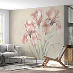 Fototapet Flori elegante de iris în pastel