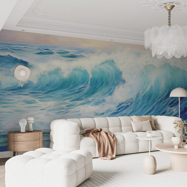 Valuri mari în ocean Fototapet Valuri mari în ocean