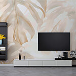 Fototapet Creamy Monstera frunze Artwork