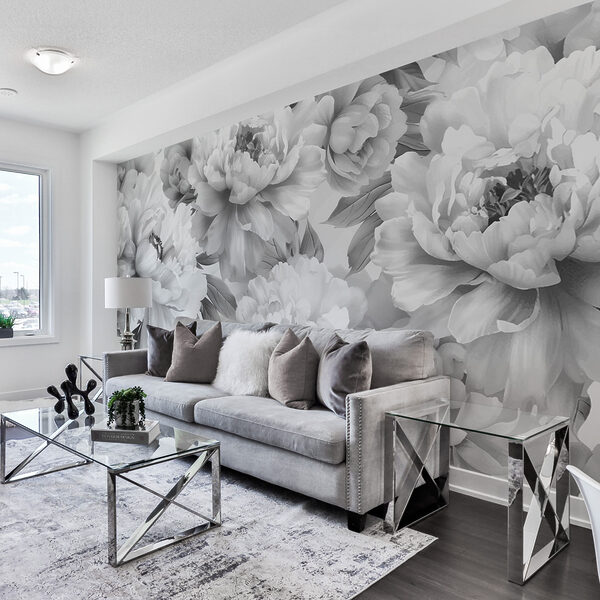 Fototapet Monochrome Bloom Eleganță