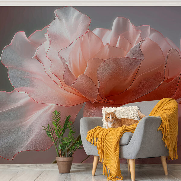 Nuanțele delicate îmbrățișează petalele grațioase Fototapet Nuanțele delicate îmbrățișează petalele grațioase