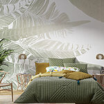 Fototapet Model elegant de frunze tropicale
