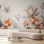 Fototapet Flori de lotus elegante în floare.