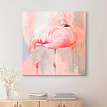 Tablouri Flamingo roz cu picioare lungi