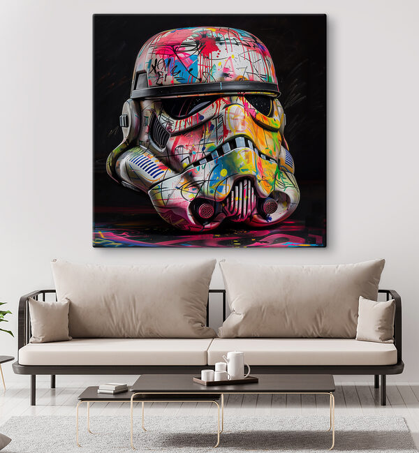 Cască colorată Storm Trooper Tablouri Cască colorată Storm Trooper