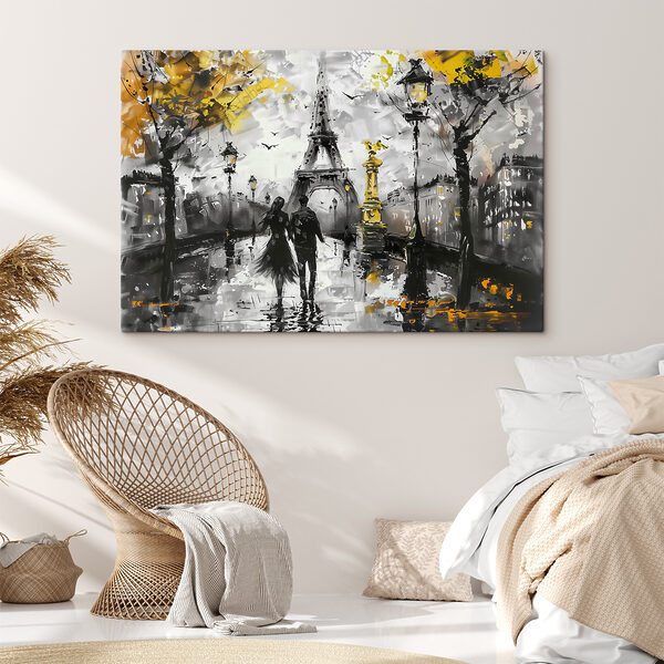 Tablouri Parisul în monocromie și stropi. (SKU: s39692) Tablouri Tablouri Parisul în monocromie și stropi. (SKU: s39692)