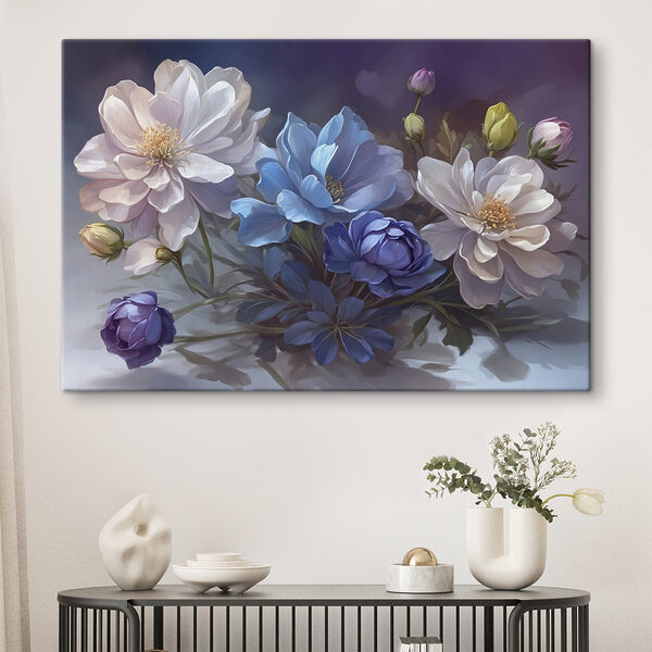 Pictura de flori pe o masă Tablouri Pictura de flori pe o masă