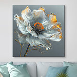 Tablouri Ethereal Bloom în Silver Elegance