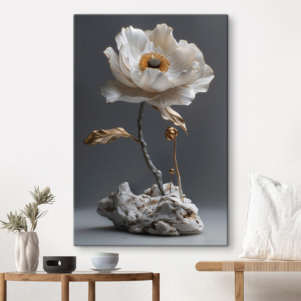 Floare elegantă în splendoare strălucitoare Tablouri Floare elegantă în splendoare strălucitoare