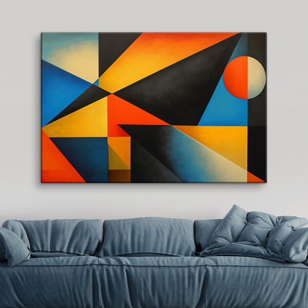 Piesă de artă colorată cu un cerc Tablouri Piesă de artă colorată cu un cerc