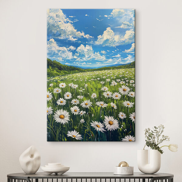 Tablouri Câmp de flori și copaci