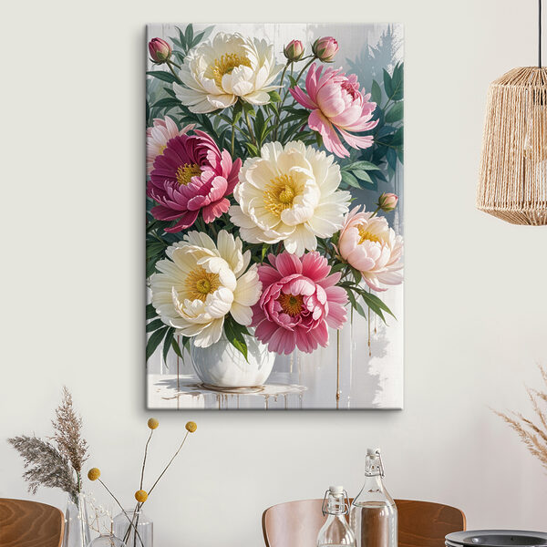 Buchet de flori cu frunze Tablouri Buchet de flori cu frunze