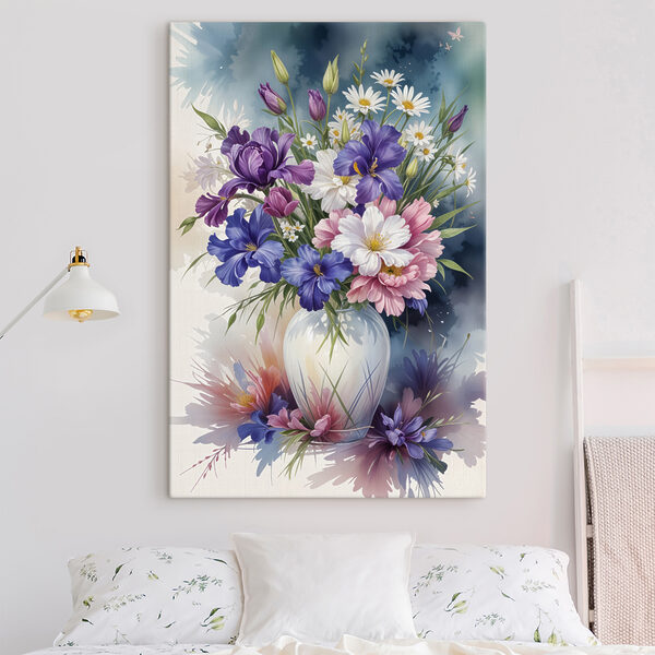 Pictura de flori într-o vază Tablouri Pictura de flori într-o vază
