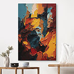 Tablouri Canvas prints Vibrant Emotions in Abstract Swirls