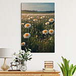 Tablouri Canvas prints Field of white and yellow flowers