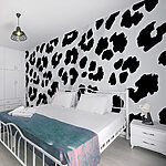 Fototapet Monochrome Abstract Leopard Print