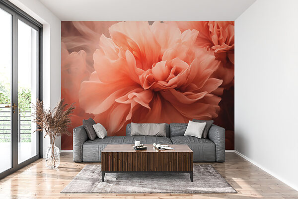 Fototapet Flori de piersic eterice învârtindu-se