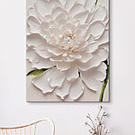Tablouri Blossom alb elegant în relief