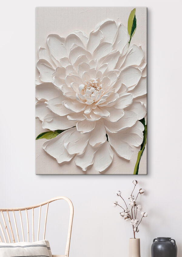 Blossom alb elegant în relief Tablouri Blossom alb elegant în relief