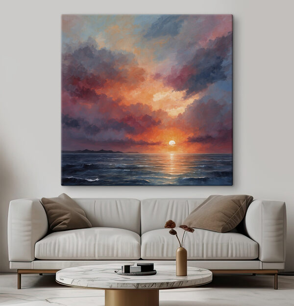 Apus de soare peste ocean Tablouri Apus de soare peste ocean