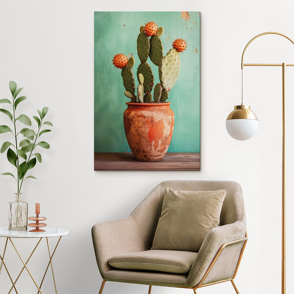 Cactus într-un ghiveci Tablouri Cactus într-un ghiveci