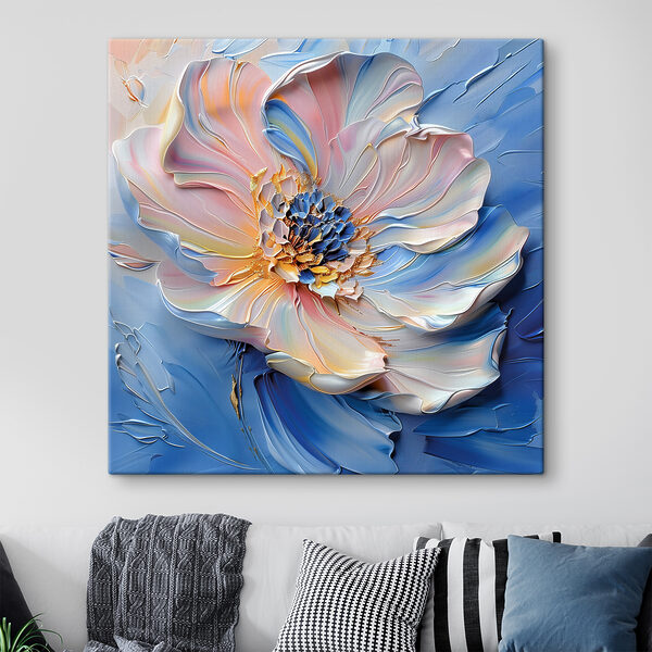 Sculpt Bloom în nuanțe metalice Tablouri Sculpt Bloom în nuanțe metalice