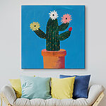 Tablouri Pictura unui cactus cu flori