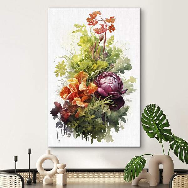 Buchet de flori și frunze Tablouri Buchet de flori și frunze