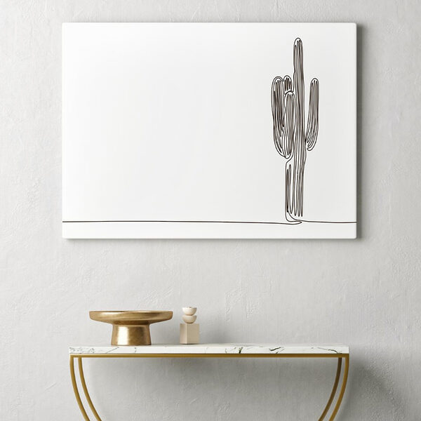 Tablouri Cactus desenat într-o singură linie (SKU: s36265) Tablouri Tablouri Cactus desenat într-o singură linie (SKU: s36265)