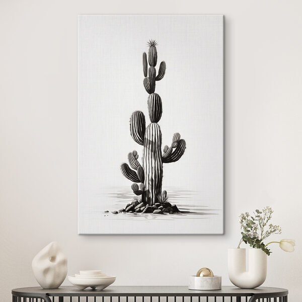 Cactus cu un fundal alb Tablouri Cactus cu un fundal alb