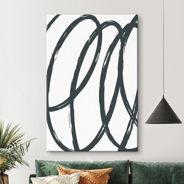 Tablouri Tablouri Imagine alb-negru a unui model spiralat (SKU: s36463)