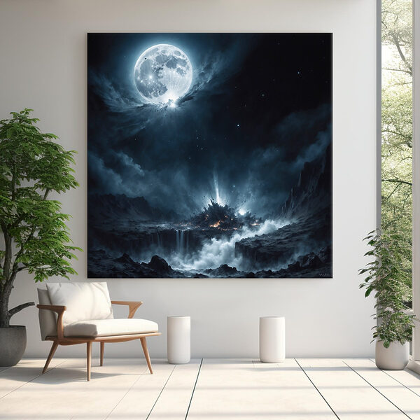 Luna pe cer Tablouri Luna pe cer