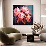 Tablouri Pictura de flori roz