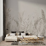 Fototapet Texturi botanice moi în tonuri stinse