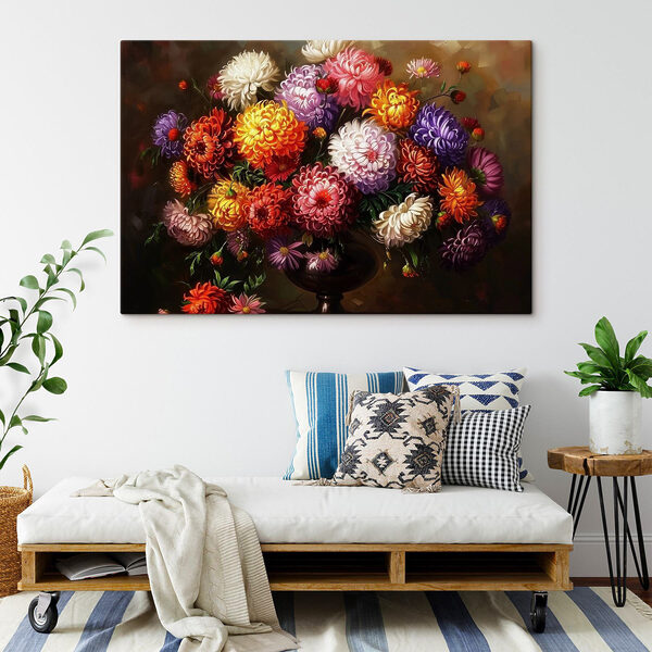 Pictura de flori într-o vază Tablouri Pictura de flori într-o vază