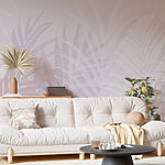 Fototapet Frunze albe și roz