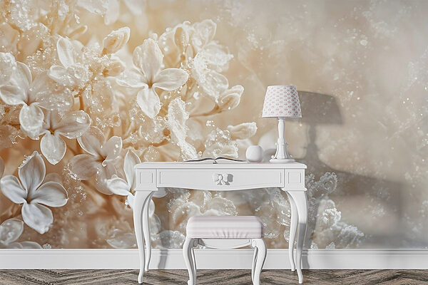 Flori delicate cu o atingere moale Fototapet Flori delicate cu o atingere moale