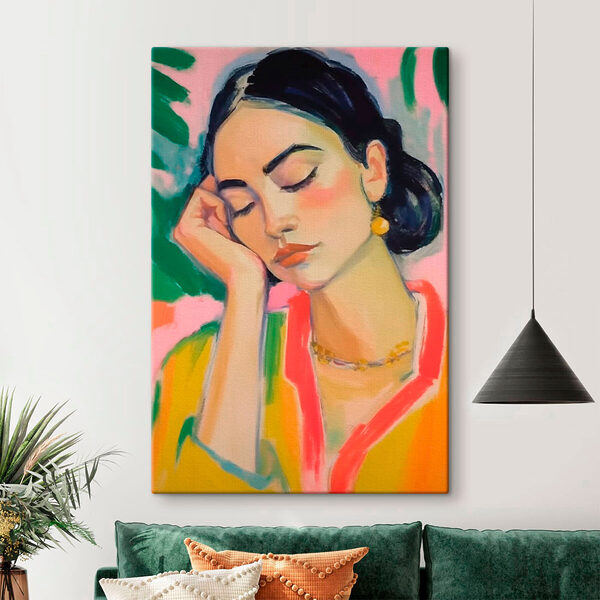 Pictura unei femei care doarme Tablouri Pictura unei femei care doarme