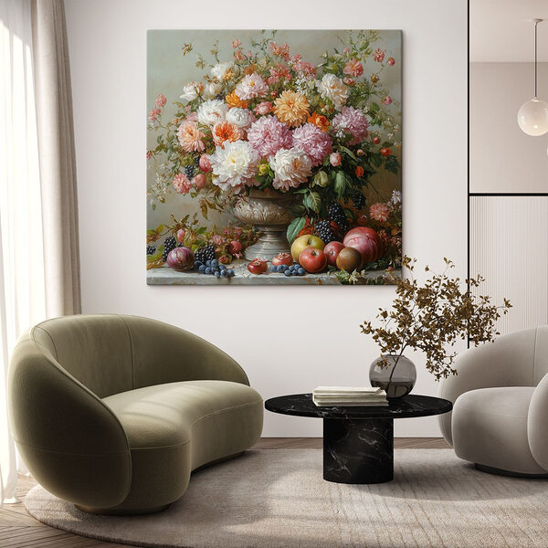 Pictura de flori într-o vază Tablouri Pictura de flori într-o vază