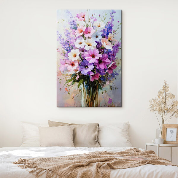 Pictura de flori într-o vază Tablouri Pictura de flori într-o vază