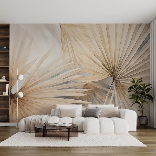 Fototapet Fototapet – Texturi elegante de frunze uscate (SKU: w02431)