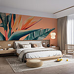 Fototapet Aranjament floral tropical vibrant