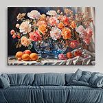 Tablouri Canvas prints Painting of flowers in a glass vase