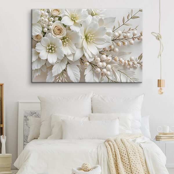 Aranjament floral elegant în nuanțe delicate Tablouri Aranjament floral elegant în nuanțe delicate